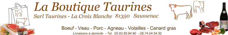 Logo de la Boutique Taurines